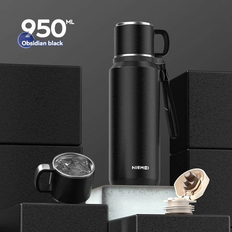 1.5L Thermos water bottle Stainless Steels Vacuum Flask Hot Coffee tea Water Heat Preservation Bottles Cold Tumbler drink