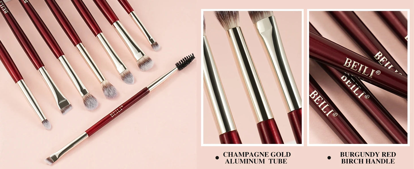 BEILI Professional Makeup Brushes Set 9/15/30 Pcs Foundation Contour Eyeshadow Blending Synthetic Hair Beauty Cosmetics Brush
