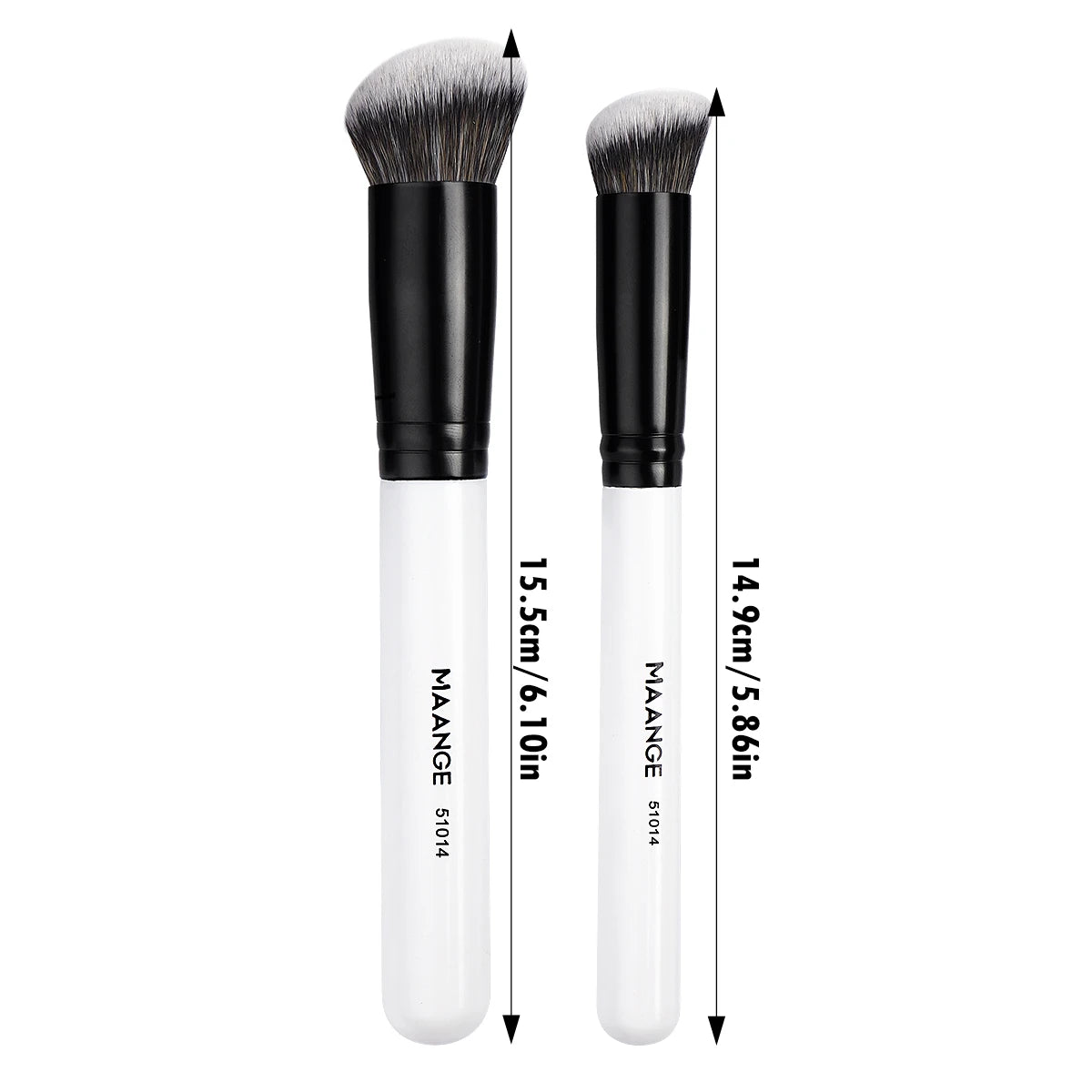 MAANGE Foundation Concealer Makeup Brushes Angled Brush Flat Top Brush Triangle Brush for Liquid Cream Blending Cosme