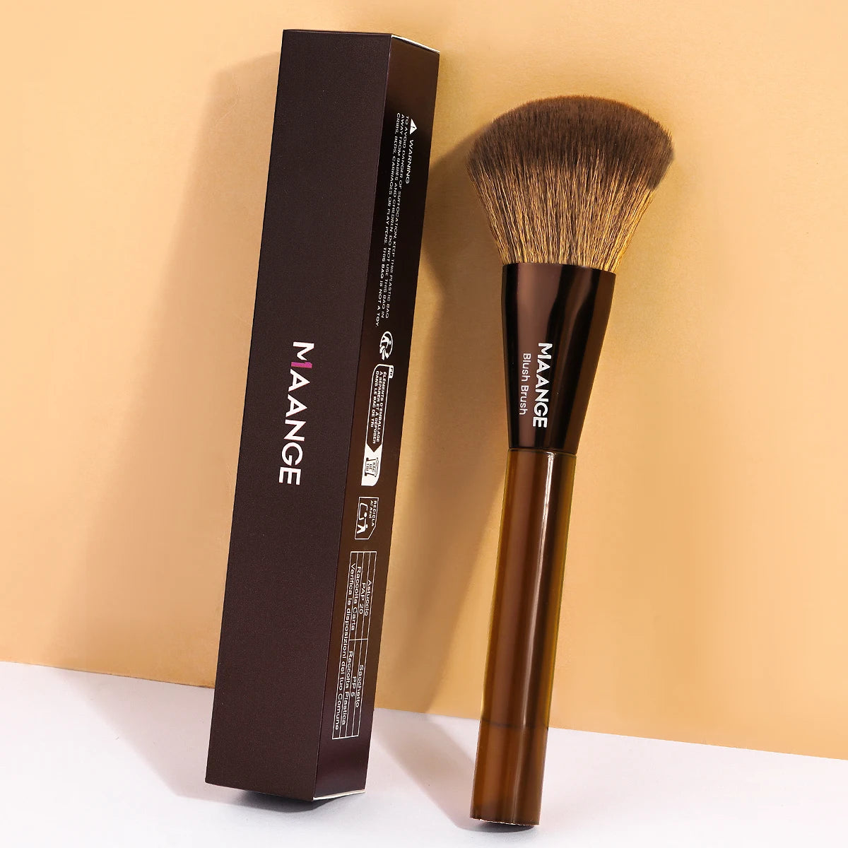 MAANGE Professional Makeup Brush Multifunctional Foundation Brush Blending Powder Tapered Kabuki Contour Brush Soft Dense Hair