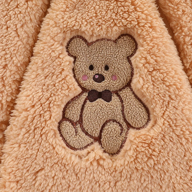 Newborn Baby Winter Jacket Warm Hooded Infant Romper Thicken Soft Cotton Boys Jumpsuit Cartoon Baby Girl Clothes 0 to 12 Months