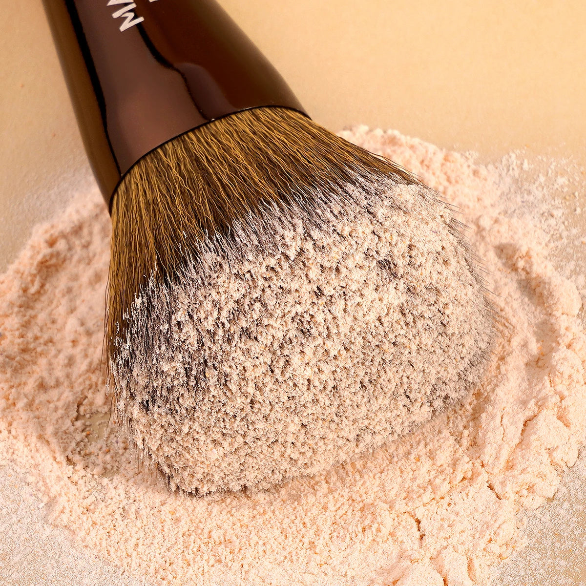 MAANGE Professional Makeup Brush Multifunctional Foundation Brush Blending Powder Tapered Kabuki Contour Brush Soft Dense Hair