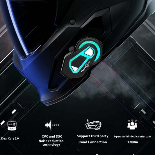 Headset Motorcycle Helmet Headset Hands-free Noise Reduction Intercom FM
