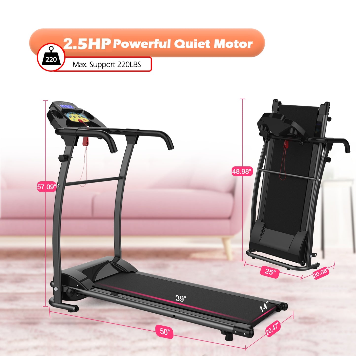Treadmill JK105C-2-BK