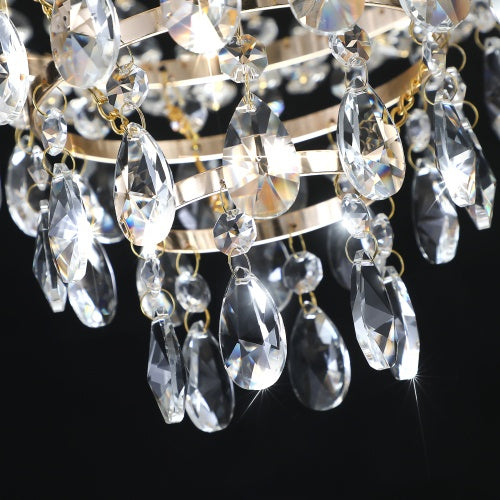 Golden Crystal Chandelier
