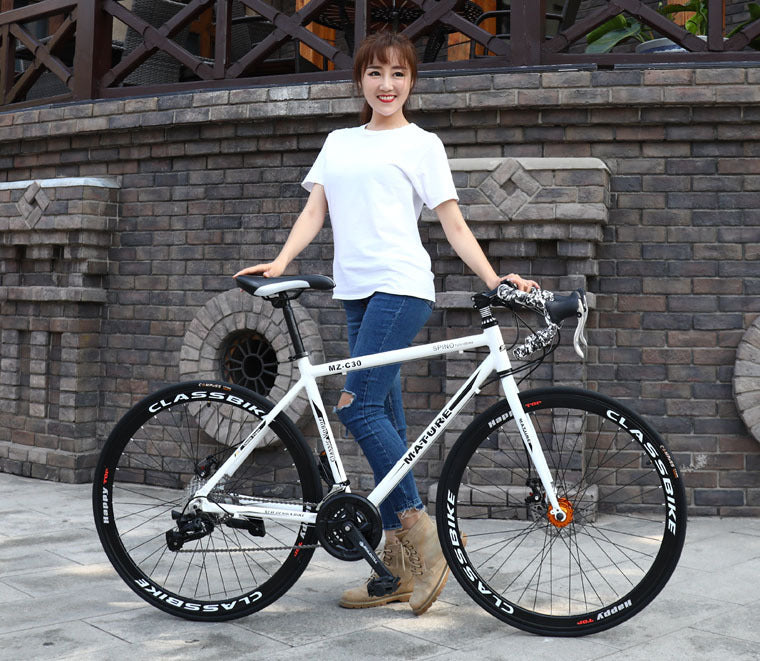 Alloy Road Bike 21 Speed Bend Double Disc Brake