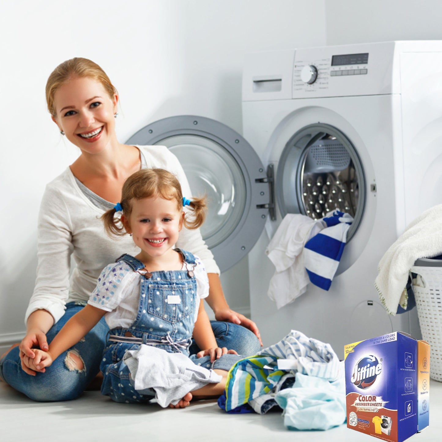 JIFFINE Laundry Color-absorbing Tablets