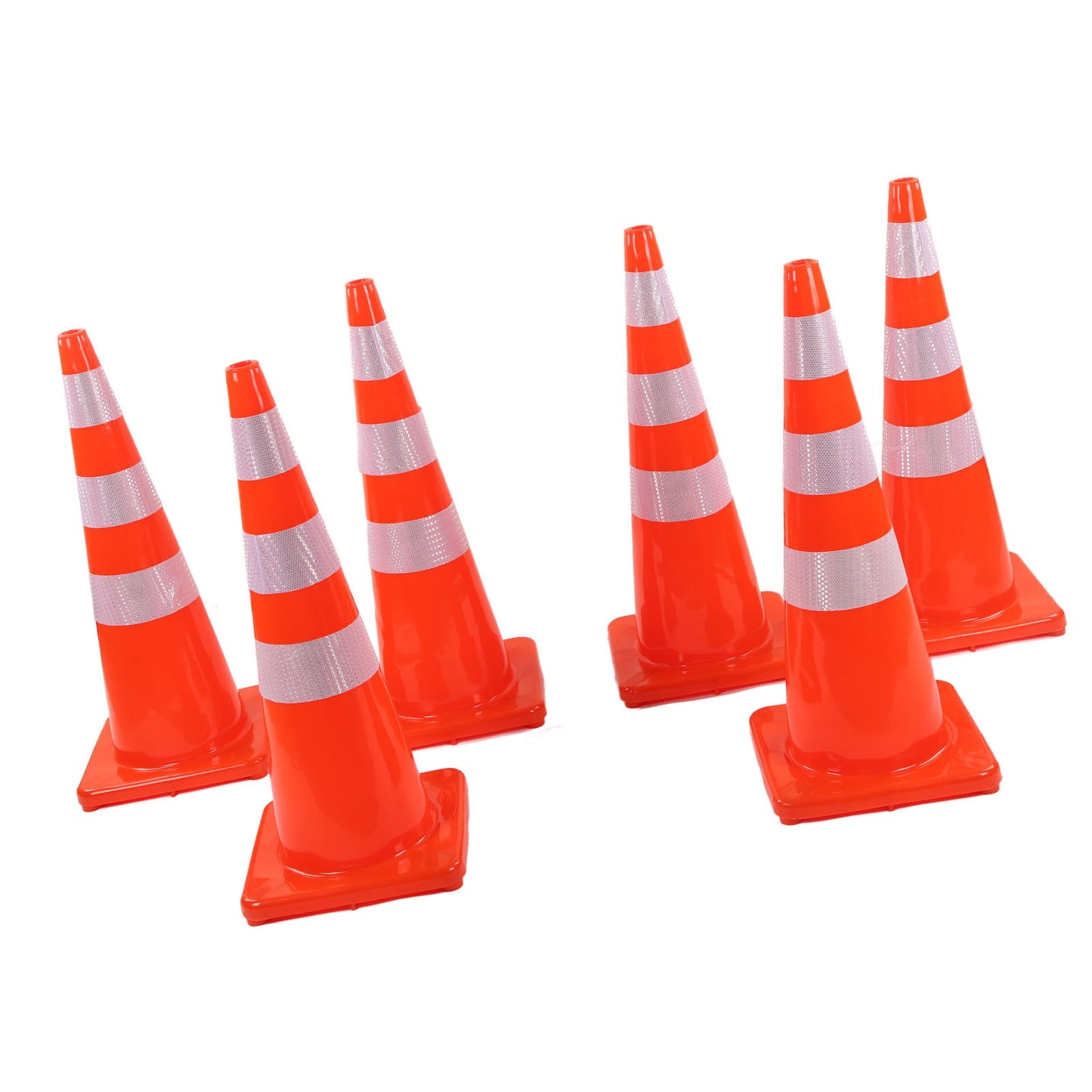 6Pcs Traffic Cones Weather Resistant