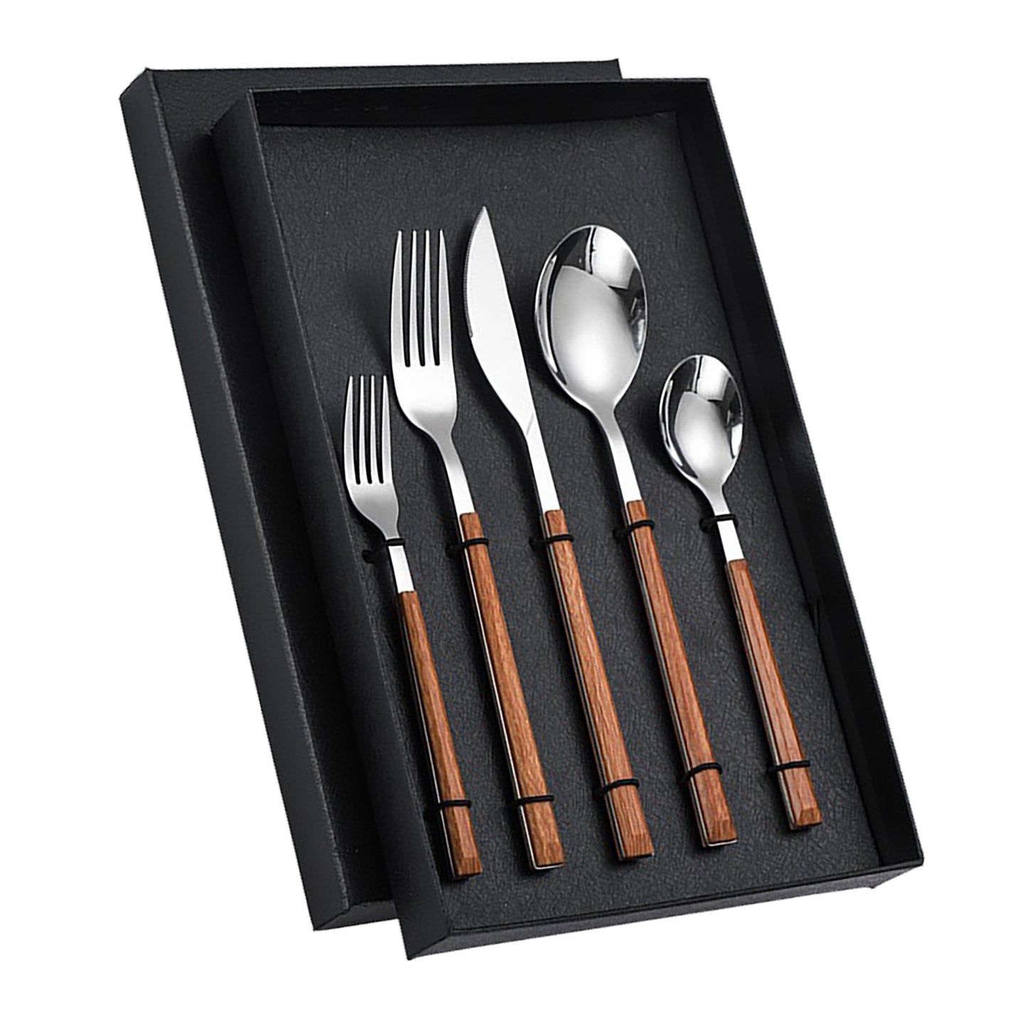 Tableware Cutlery Set Wood Grain Handle
