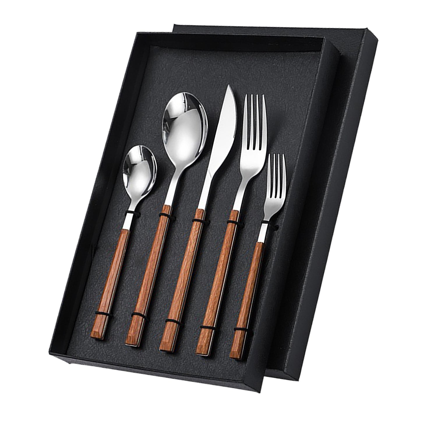 Tableware Cutlery Set Wood Grain Handle