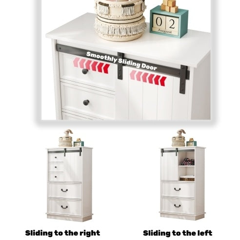 Chest drawer With 5 Storage Drawers for Bedroom And Living Room