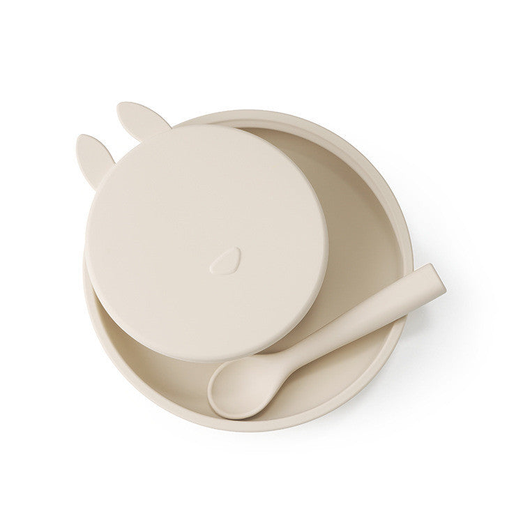 Silicone Baby Dinner Three-piece Set