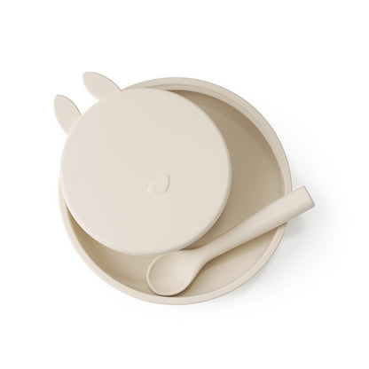 Silicone Baby Dinner Three-piece Set