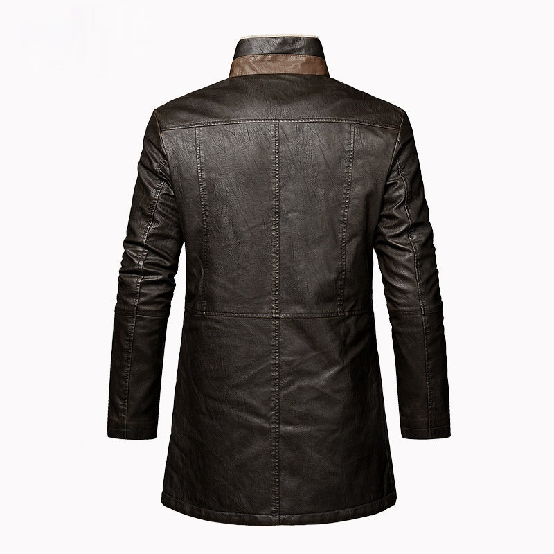 PU Leather Coat