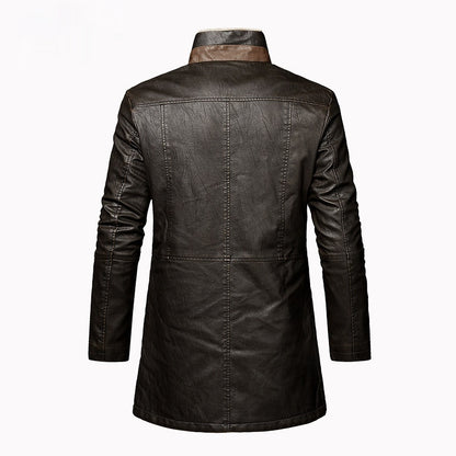 PU Leather Coat