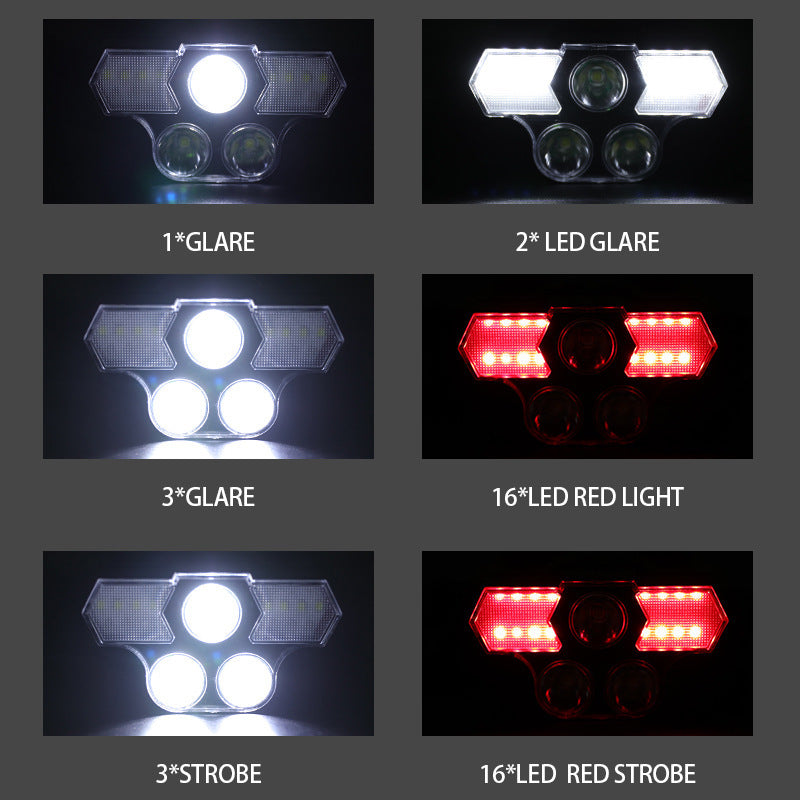 Strong LED Night Fishing Remote Charging Headlight