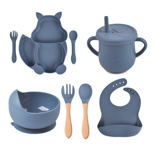 8 PCs Babies' Dinner Plate Baby Bowl
