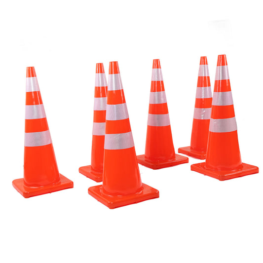 6Pcs Traffic Cones Weather Resistant
