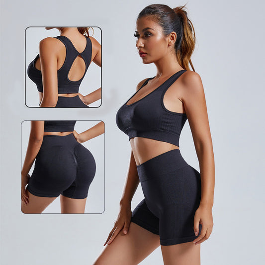 2pcs Yoga Set for Women - High Waist Leggings & Sports Bra