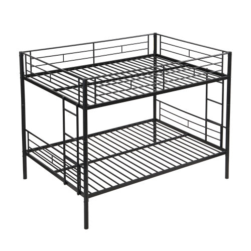 Full Over Full Metal Bunk Bed , No Box Spring Needed, Easy Assemble
