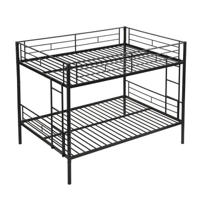 Full Over Full Metal Bunk Bed , No Box Spring Needed, Easy Assemble