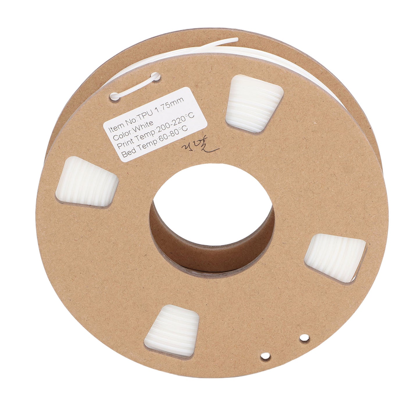 3D Printer Filament 1.75mm Flexible TPU Filament Bundle High Accuracy 95A Soft 3D Printer Consumable White