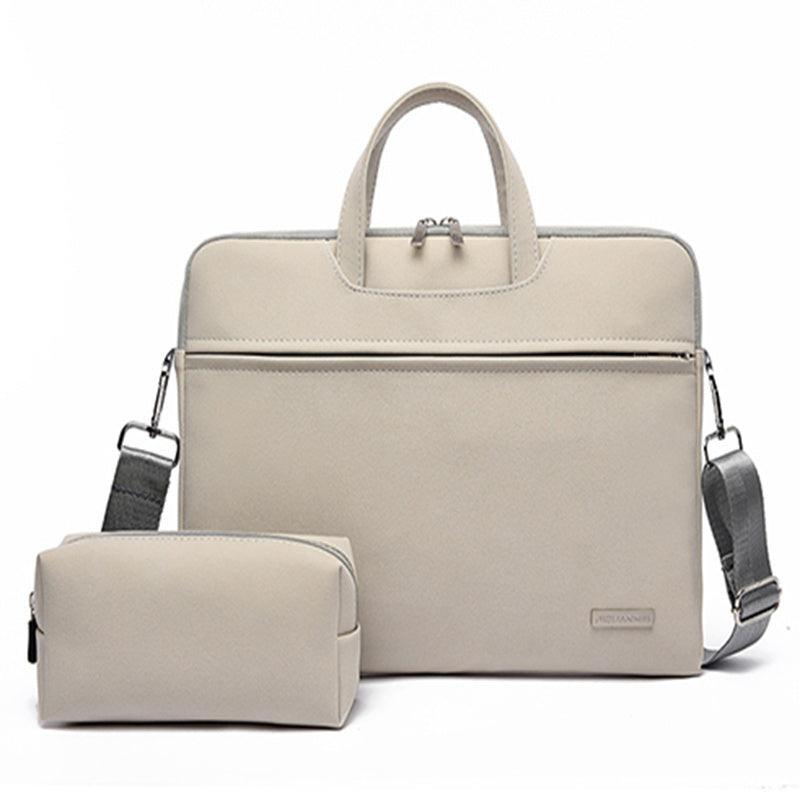 PU Leather Women Laptop Bag  for Notebook and Macbook with Mouse Bag