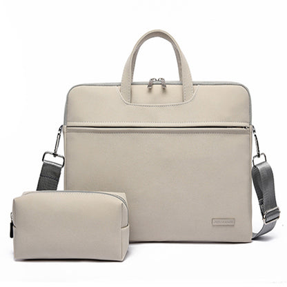 PU Leather Women Laptop Bag  for Notebook and Macbook with Mouse Bag