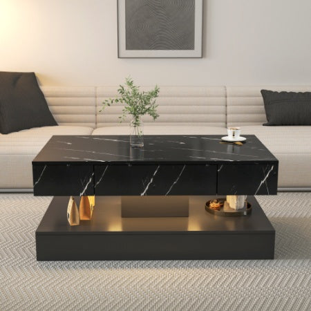 High LED Coffee Table,Modern Coffee Table For Living Room,Living Room Tables,Large Living Room Furniture,LED Lights