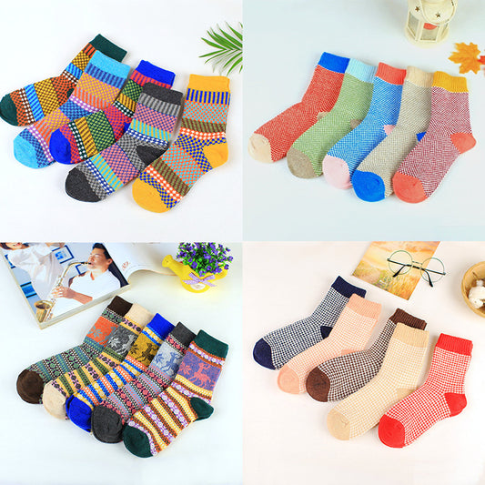 Thick and warm ladies rabbit wool socks