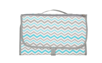 Portable Baby Changing Mat - Foldable Waterproof Travel Diaper Mat with Storage Bag