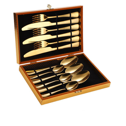 Cutlery Set Gift Box Wooden Box Cutlery