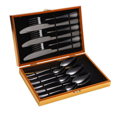 Cutlery Set Gift Box Wooden Box Cutlery