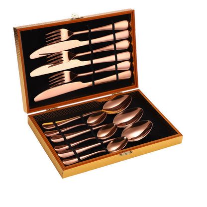 Cutlery Set Gift Box Wooden Box Cutlery