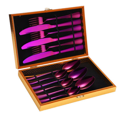 Cutlery Set Gift Box Wooden Box Cutlery