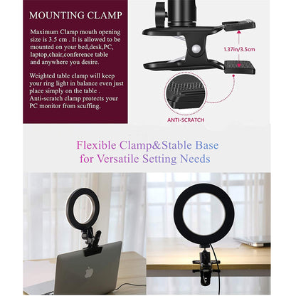 Lighting For Desktop Clip Mobile Computer Video Conference