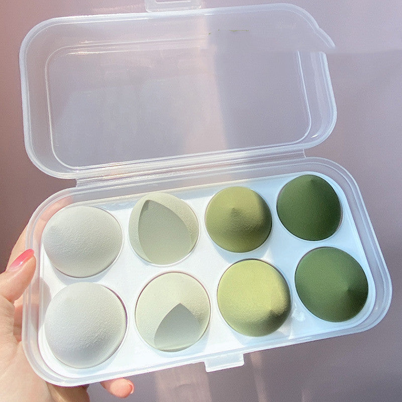 Wet And Dry  Puff Sponge Soft Makeup With Storage Box