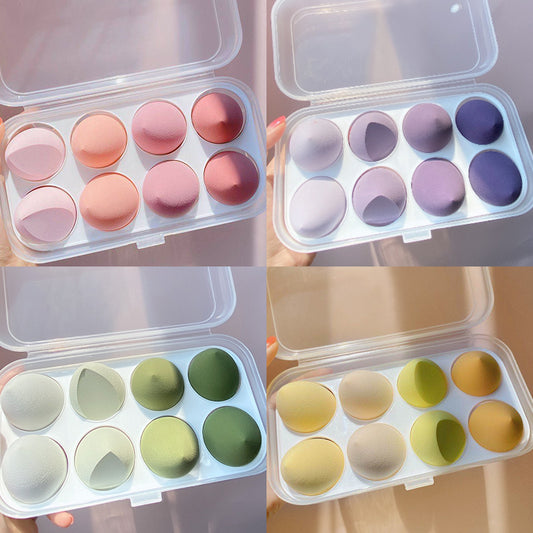 Wet And Dry  Puff Sponge Soft Makeup With Storage Box