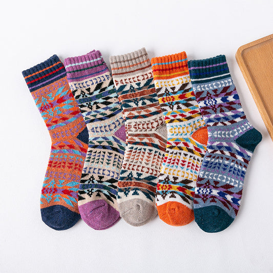Winter Thick Line Ladies Rabbit Wool Socks