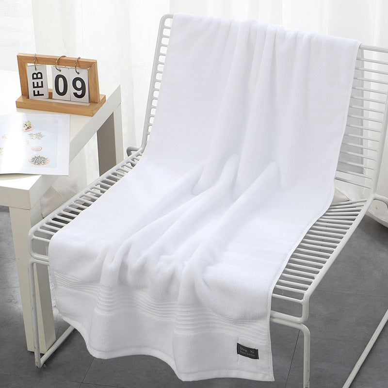 Pure Cotton 500g Bath Towel Thickened Soft Absorbent Hotel Beauty Salon Gift Large towel