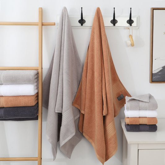 Pure Cotton 500g Bath Towel Thickened Soft Absorbent Hotel Beauty Salon Gift Large towel