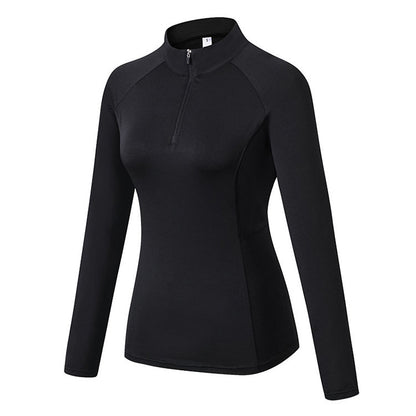 Yoga stand collar sweater