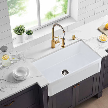 Kitchen Sink Single Bowl White