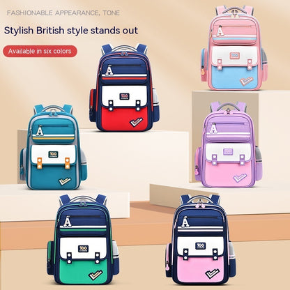 New Student Schoolbag Waist And Spine Protection Burden Reduction Children Backpack