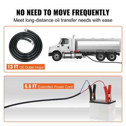 Portable Electric Self-priming Fuel Delivery Extractor Kit