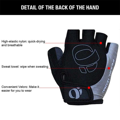 Bicycle Half Finger  Microfiber Breathable Shock Absorbing Short Finger Gloves