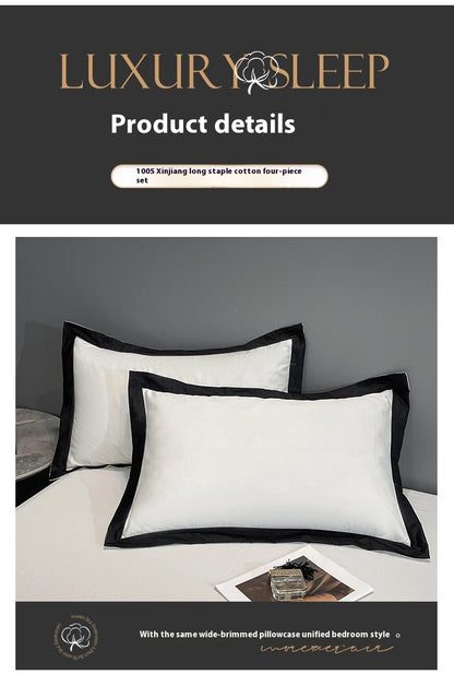 Four-piece Long Velvet High-grade Duvet Cover