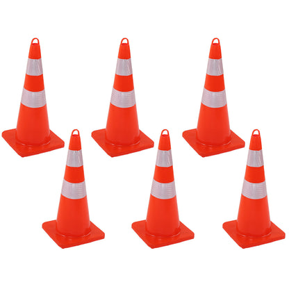 6Pcs Traffic Cones Weather Resistant