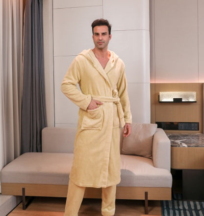 Men's Fibre Velvet Gown Set