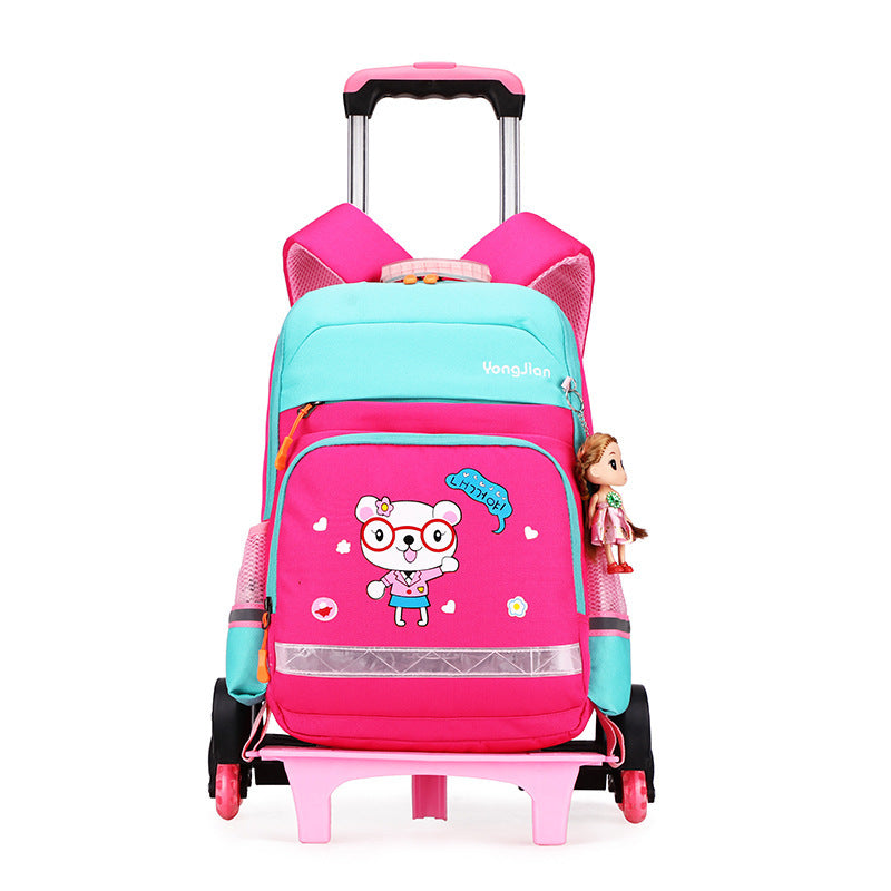 Detachable Trolley  Bag For Elementary School Students